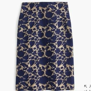 J. Crew floral jacquard skirt - never worn